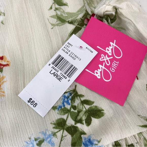 by&by girl Little & Big Girls Flutter Sleeve A-Line Dress 2 piece set L - Picture 11 of 17